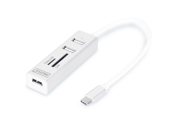 Digitus Type-C - 3xUSB 2.0 - Kart Okuyucu