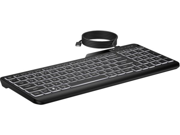 HP 405 Aydınlatmalı Kablolu Türkçe Klavye - Siyah