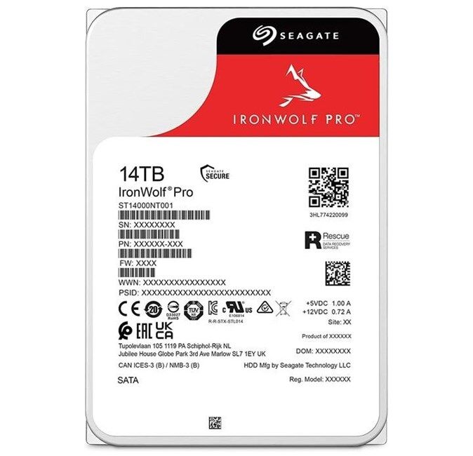 Seagate IronWolf Pro 14TB 7200Rpm -ST14000NT001