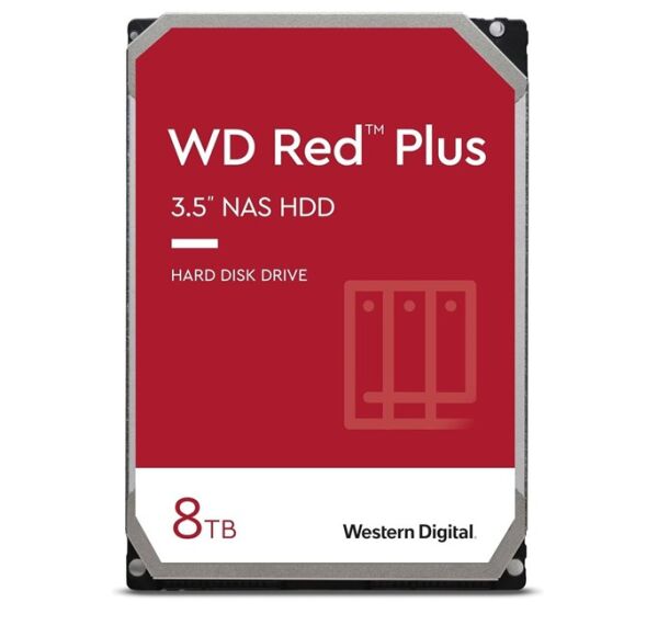 WD Red Plus Nas 8TB 3.5'' 5640Rpm SATA (WD80EFPX)