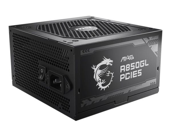 MSI 850W 80+ Gold (MAG A850GL PCIE5) Full Modular