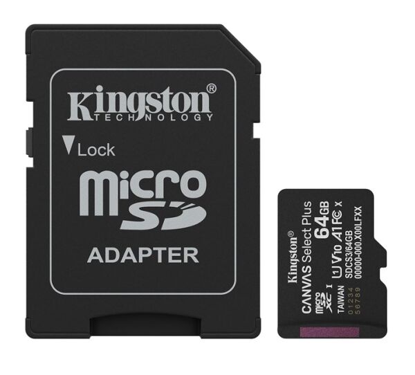 Kingston 64GB Micro SD Gen3 150MB/s SDCS3/64GB