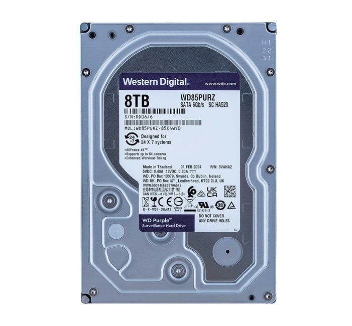 WD Purple 8TB 5640Rpm 256MB -WD85PURZ