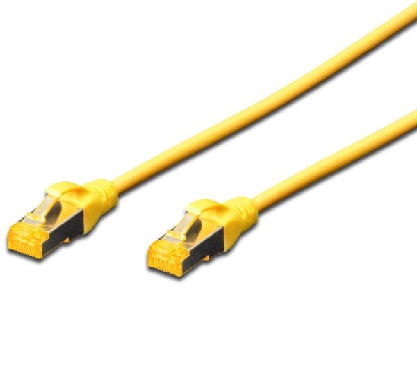 Digitus Zırhlı Patch Kablo Cat6A Sarı (0,25m)