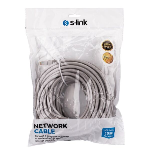 S-Link Patch Kablo Cat6 Gri (20m)