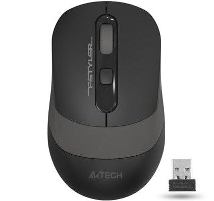 A4-Tech Kablosuz Mouse Nano Siyah-Gri (FG10S)