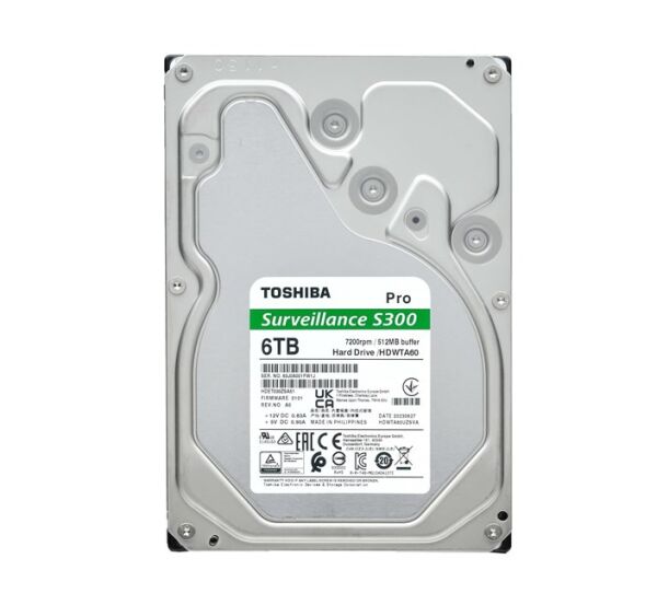 Toshiba S300 Pro 6TB 7200Rpm 512MB - MD10ADA600V