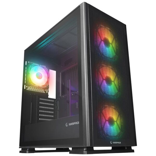 Everest Rampage Vanguard V2 Mesh TG RGB Fan E-Atx