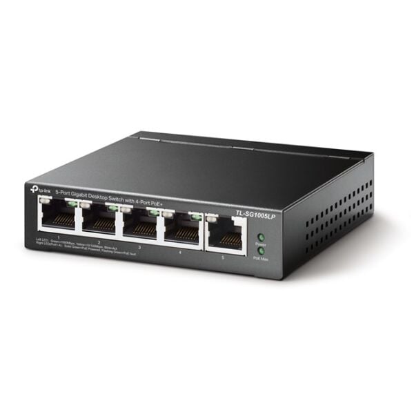 Tp-Link 5Port Gigabit 4xPoE 40W (TL-SG1005LP)