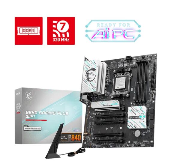 MSI B840 Gaming Plus Wifi AM5 D5 Hdmi Type-C