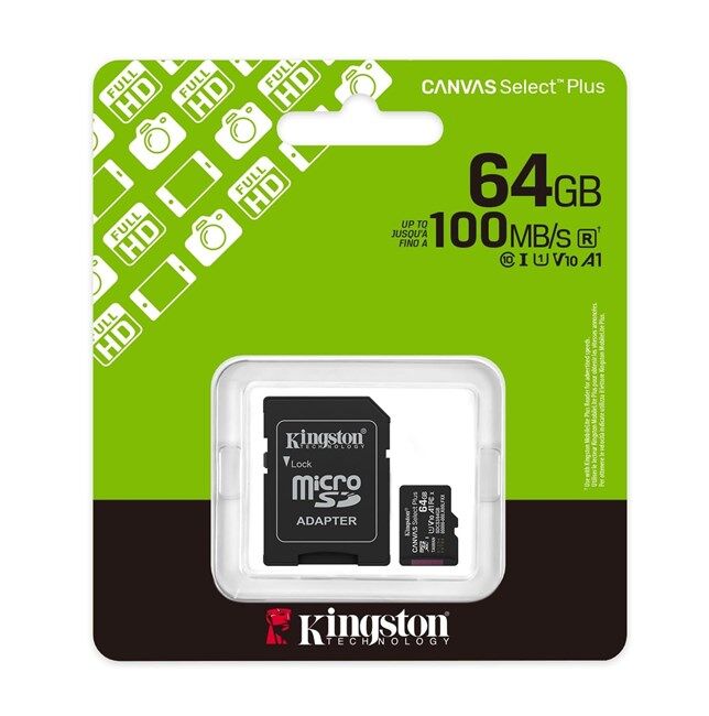 Kingston 64GB Micro SD Gen3 150MB/s SDCS3/64GB