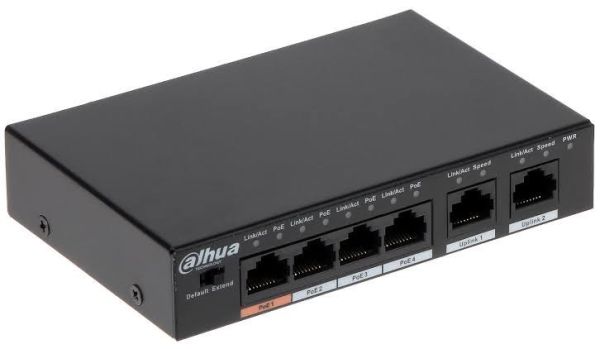Dahua PFS3006-4ET-60 4 Port Hızlı Ethernet PoE