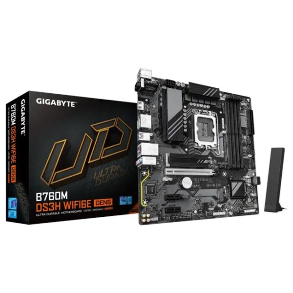 Gigabyte B760M DS3H WF6E GEN5 D5 1700P Vga Hdmi Dp