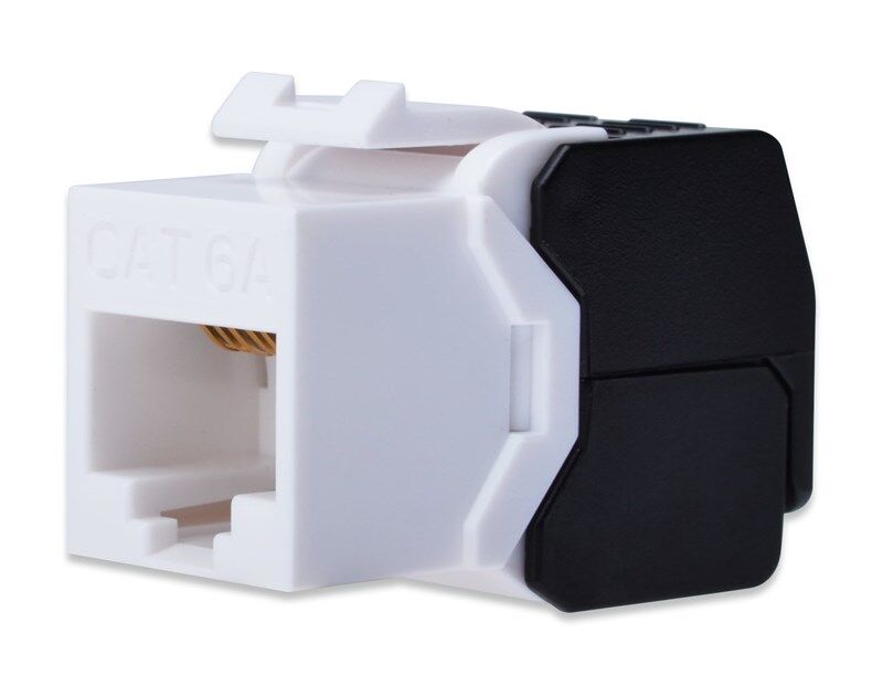 Digitus CAT6A Keystone Jack Zırhsız (Siyah Beyaz)