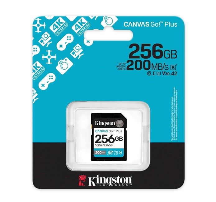 Kingston 256GB SDXC Gen4 200MB/s SDG4/256GB