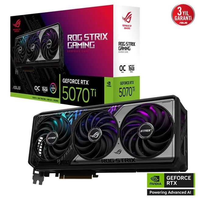 Asus GeForce RTX 5070TI 16G ROG Strix OC GD7 256B