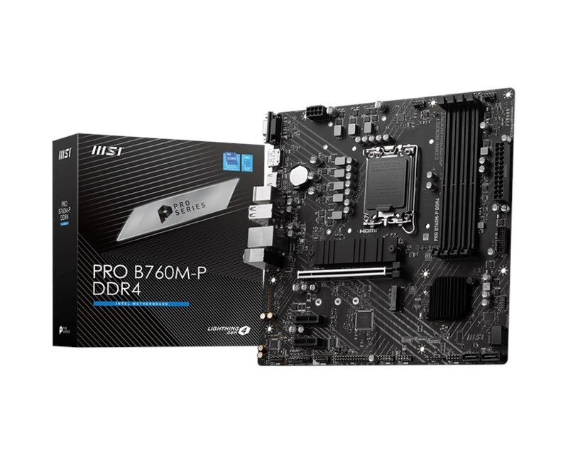 MSI Pro B760M-P D4 1700P Vga Hdmi Dp
