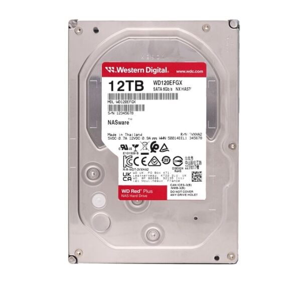 WD Red Plus Nas 12TB 3.5'' 7200Rpm SATA(WD120EFGX)