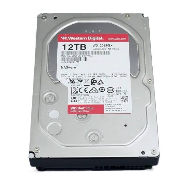 WD Red Plus Nas 12TB 3.5'' 7200Rpm SATA(WD120EFGX)