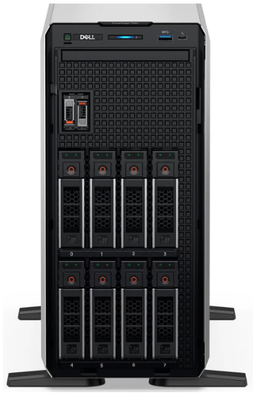 Dell Poweredge T360 1*Xeon 6353P (8C/2.7ghz) 32GB DDR5 2x960GB Dell SSD (8x3.5'') Perc H755 2X1GBE 2X700W Psu Tower 3 Yıl Dell Türkiye Garantili