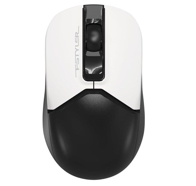 A4-Tech Kablosuz Mouse Nano Beyaz-Siyah (FG12S)