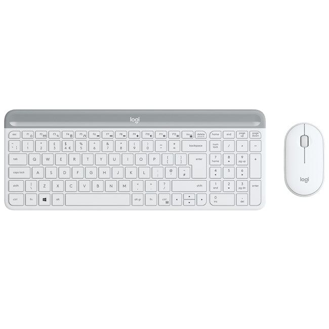 Logitech MK470 ince Kablosuz Set Beyaz 920-009436