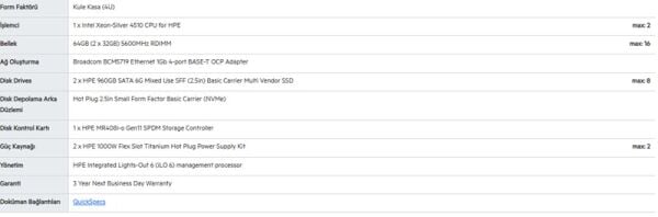 HPE ML350 Gen11 Silver 4510-64G-2x960G-4U (P71671)