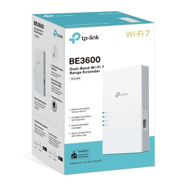Tp-Link RE220BE BE3600 Wi-Fi 7 Menzil Genişletici