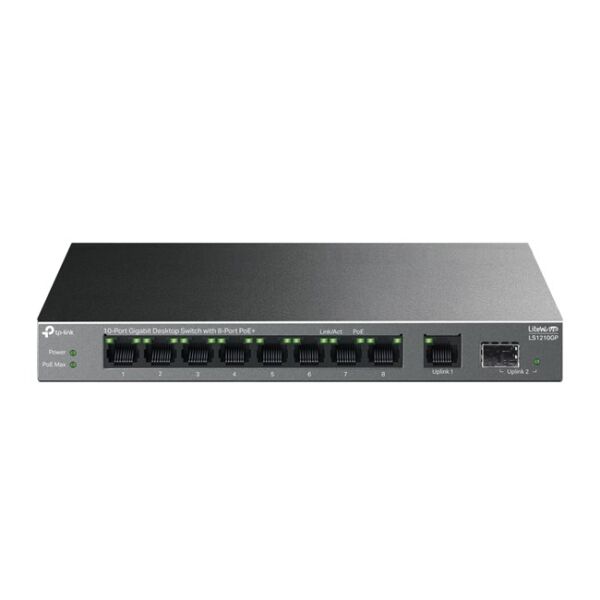 Tp-Link LS1210GP 10 Port 10/100/1000 Mbps Switch