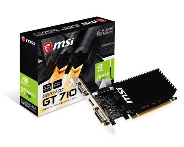 MSI GeForce GT 710 2GB 2GD3H D3 64Bit Low Profile