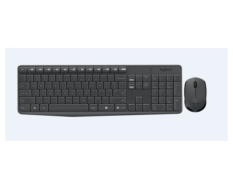 Logitech MK235 Kablosuz Set Siyah (920-007925)