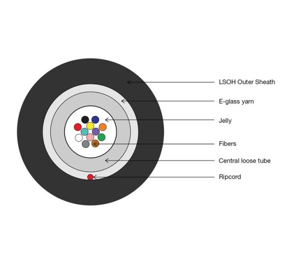 Digitus Fiber Kablo Singlemode 12 Core (1m)
