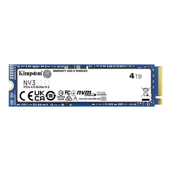 Kingston NV3 4TB M.2 NVMe SSD (6000-5000MBs)