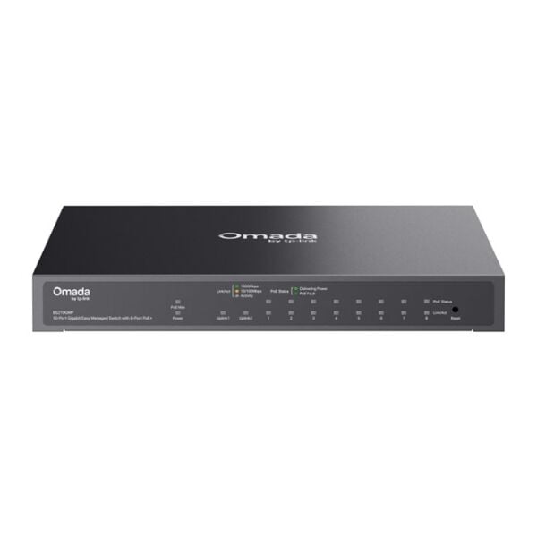 Omada 10Port Gigabit 8xPoE 123W (ES210GMP)
