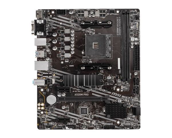 MSI A520M Pro AM4 Ryzen DDR4 Vga Hdmi Dp