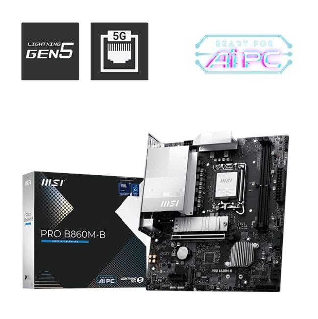 MSI Pro B860M-B DDR5 1851P Hdmi Dp Type-C