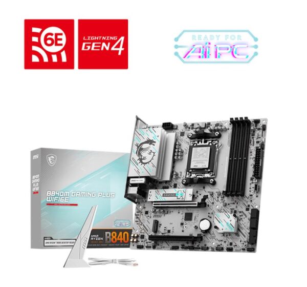 MSI B840M Gaming Plus Wifi 6E AM5 D5 Hdmi Type-C