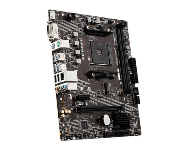 MSI A520M-A Pro AM4 Ryzen DDR4 Dvi Hdmi