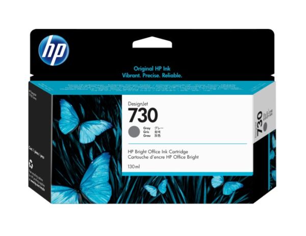 HP P2V66A Gri Geniş Format Kartuş (730)