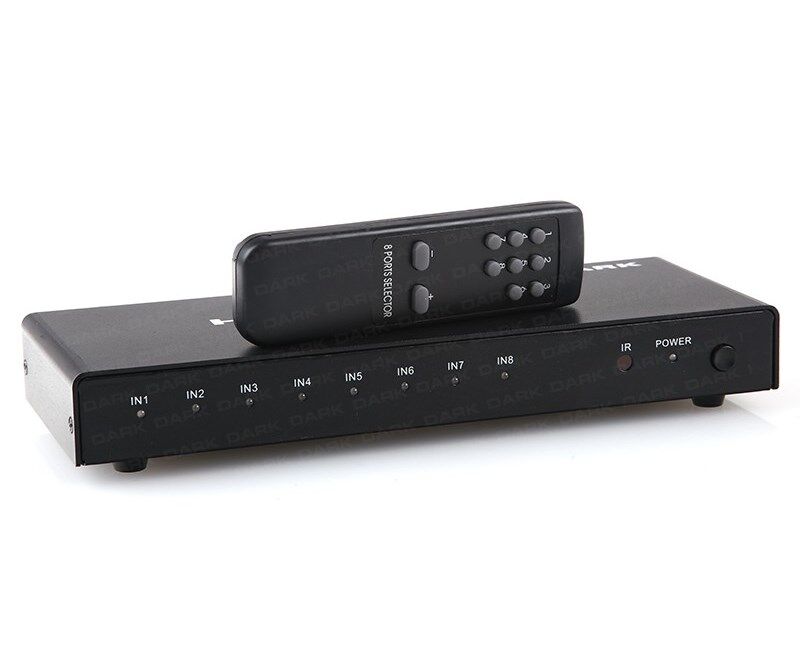 Dark (DK-HD-SW8X1) 8/1 Kumandalı FHD HDMI Switch