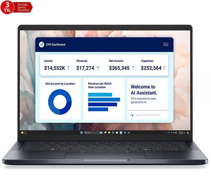 Dell Pro 14 Premium Ultra7 268V-14''-32G-1TBSSD-WPr