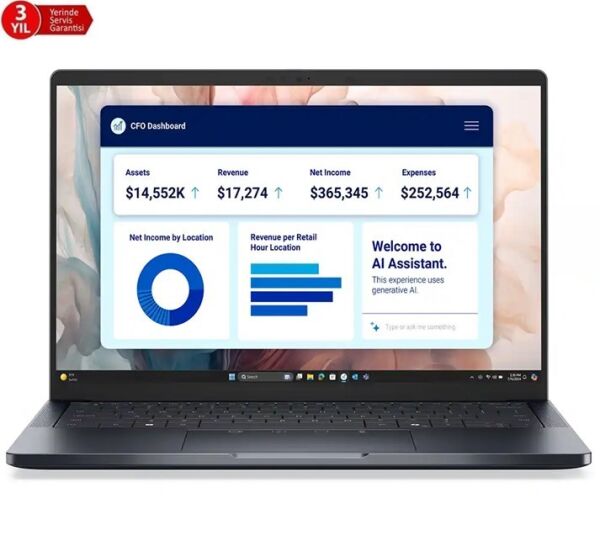 Dell Pro 14 Premium Ultra7 268V-14''-32G-1TBSSD-WPr