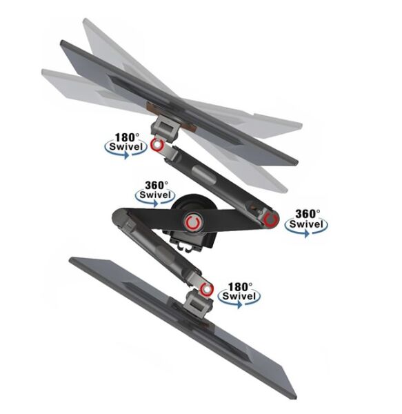 North Bayou (H180-FP)17'-27 Destekli Laptop Stand