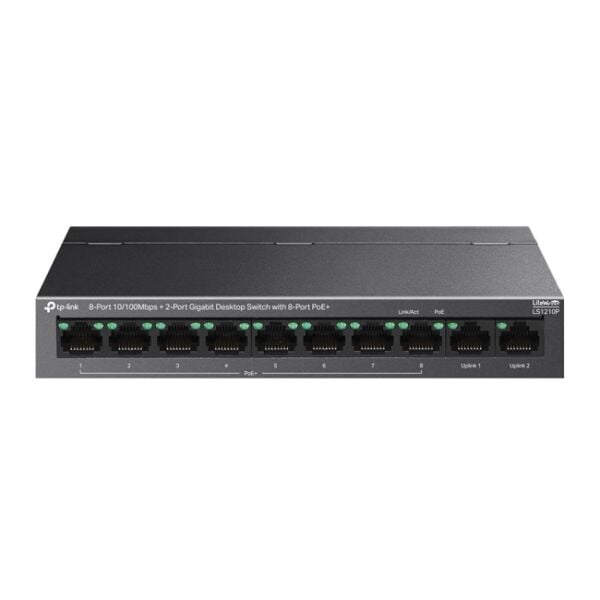 Tp-Link 8Port 10/100 Mbps 96W (LS1210P)