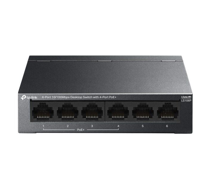 Tp-Link 6Port 10/100 Mbps 4xPoE 65W(LS106P)
