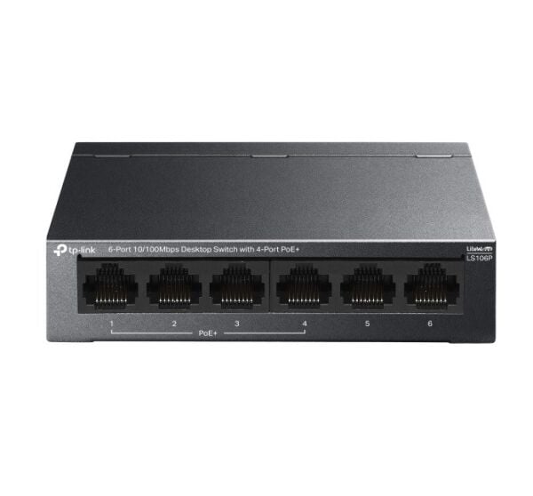 Tp-Link 6Port 10/100 Mbps 4xPoE 65W(LS106P)