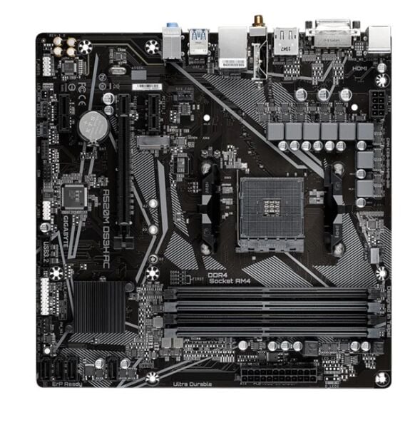 Gigabyte A520M DS3H AC AM4 D4 Dvi-D Hdmi Dp