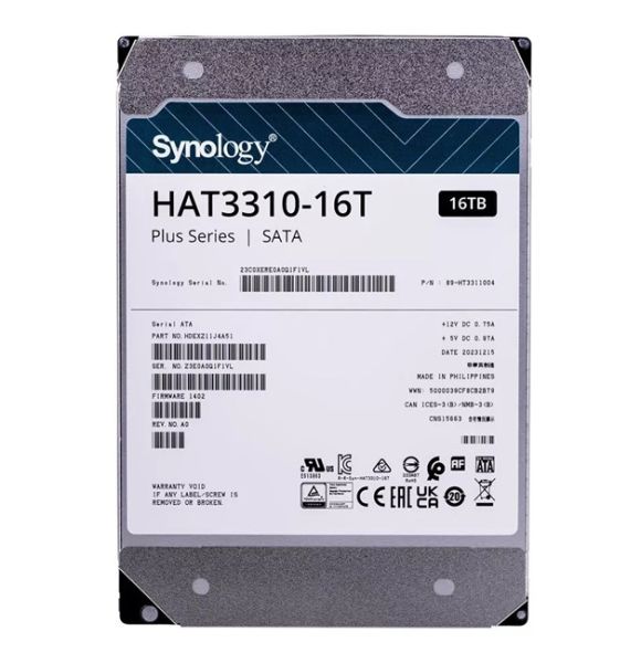 Synology HAT3310-16T 16TB 5400RPM NAS HDD