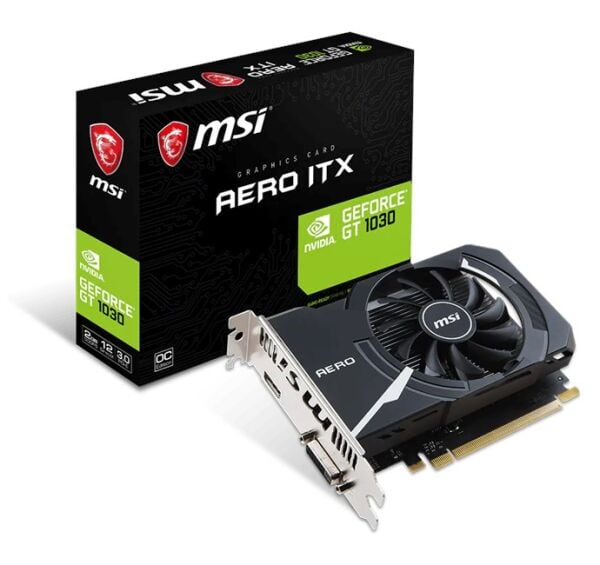 MSI GeForce GT 1030 2GB Aero Itx OC GDDR4 64Bit