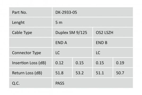 Digitus Fiber Optik Singlemode Sarı (5m)